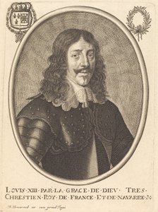 Lodewijk XIII, koning van Frankrijk door Balthasar Moncornet