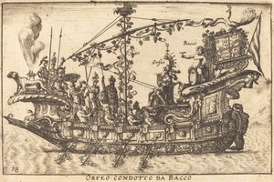 Orfeo geleid door Bacchus