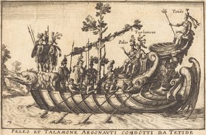 Peleo en Talamone Argonauten geleid door Tetide