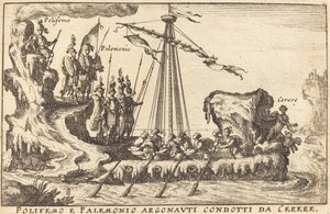 Polifemo en Palemonio Argonauten geleid door Ceres