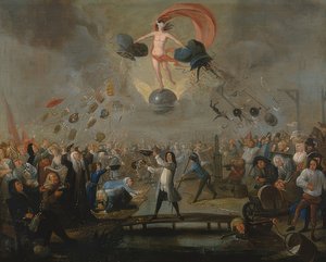 Allegorie van het lot. Circa 1730 door Balthasar Nebot