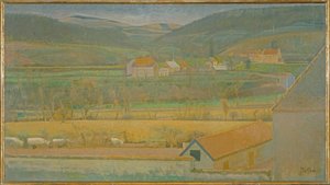 De Vallei van de Yonne door Balthus Klossowski de Rola