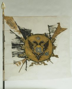 Sint-Joris Vlag van het Infanterieregiment ten tijde van Catharina II, midden 18e eeuw