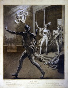 Don Juan en de Commendatore, illustratie uit Act IV Scene 12 van 