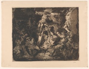 Christus aan het kruis door Barbara Elisabeth van Houten (signed by artist)