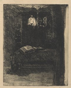Tafel met opengeslagen boek door Barbara Elisabeth van Houten (signed by artist)