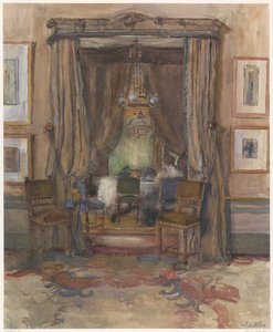 De huiskamer aan de Riouwstraat te Den Haag, bij daglicht door Barbara Elisabeth van Houten