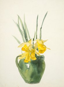 Boeketten van gele bloemen door Barbara Leigh Smith Bodichon