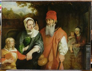 De Verdrijving van Hagar door Barent Fabritius