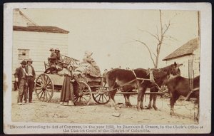 Vertrek uit het oude ouderlijk huis, Centreville, Virginia, 1862, uit Bradys Album Gallery, nr. 306 door Barnard and Gibson