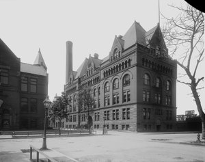Armour Institute, Chicago, Illinois, VS, ca.1892 (zwart-wit foto)