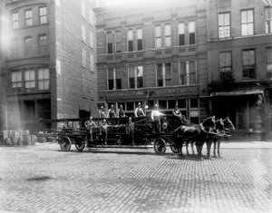Brandweerkazerne nr. 40, Chicago, Illinois, VS, ca. 1905