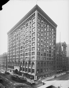 Chicago Stock Exchange, Chicago, Illinois, VS, ca.1907 (zwart-wit foto) door Barnes and Crosby