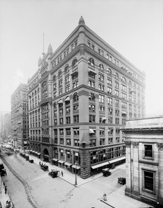 Rookery Building, Chicago, Illinois, VS, ca.1905 (zwart-wit foto)