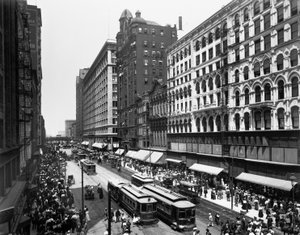 State Street, Chicago, Illinois, USA, ca. 1907
