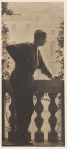 [Zelfportret] / [Adolf de Meyer op het balkon van Palazzo Balbi-Valier, Venetië, Italië].
