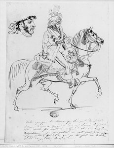 Ruiterportret van Prins Joachim Murat door Baron Antoine Jean Gros