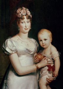 Marie-Louise (1791-1847) van Habsburg-Lotharingen en de Koning van Rome (1811-32) (detail)