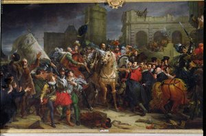 De Intocht van Hendrik IV (1553-1610) in Parijs, 22 maart 1594