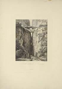 Natuurlijke bruggen van Icononzo, illustratie uit "Vues des Cordillères et Monumens des Peuples Indigènes de l