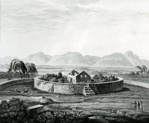 Peruviaans monument van Canar door Baron Friedrich Alexander von Humboldt