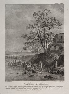 Spaanse campagne: De moerassen van Valderas, provincie Leon door Baron Louis Albert Guillain Bacler d