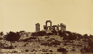 Tempel van Jupiter in Aegina. door Baron Paul des Granges