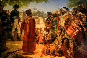 Generaal Bonaparte verleent gratie aan de rebellen van Caïro, in 1798 door Baron Pierre Narcisse Guerin