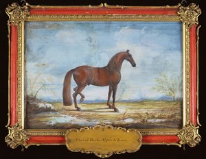 Nr. 2 Alzan de Tunis, een Berberpaard van de Spaanse Rijschool door Baron Reis Eisenberg