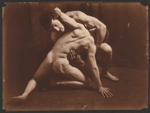 [Worstelaars] door Baron Wilhelm von Gloeden