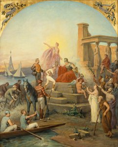 Allegorie van sport, 1896 door Baron de Coubertin Frédy Charles Louis