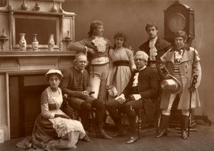 Het Vaudeville-gezelschap in De Weg naar de Ondergang, in het Vaudeville Theater, Londen