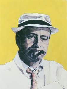 Portret van Jack Lemmon, illustratie voor The Daily Mirror Colour Supplement, 1964
