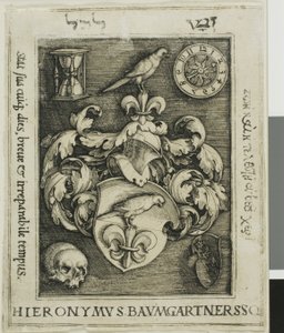 Boekmerk van Hieronymous Baumgärtner door Barthel Beham