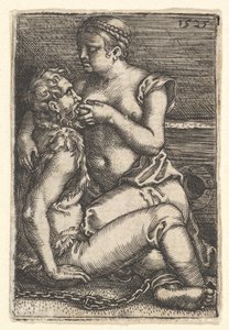 Cimon en Pero, midden 17e eeuw door Barthel Beham