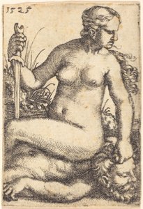 Judith Zittend op het Lichaam van Holofernes door Barthel Beham