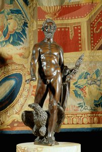 Franse koning Henri IV als Jupiter, brons 1600-1610 ...