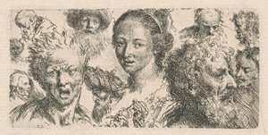 Studies van Elf Hoofden door Bartholomäus Ignaz Weiss