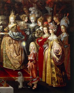 Onthoofding van Johannes de Doper en Banket van Herodes, detail