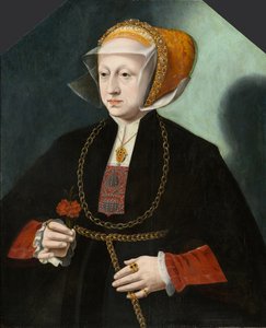 Portret van de Vrouw van Heinrich Crüdener, circa 1580-1590