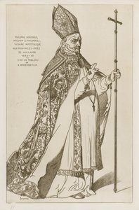 Philippe Rovenius, aartsbisschop van Philipopoli, apostolisch vicaris, in de Verenigde Provincies van Holland, 1648-55. Naar een schilderij van B Breenbergh
