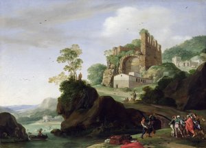 St. Peter en St. John in een landschap met ruïnes