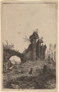 De ruïnes van het Colosseum door Bartholomeus Breenbergh