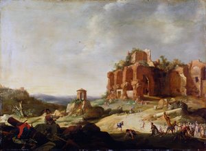 De steniging van Sint Stefanus door Bartholomeus Breenbergh