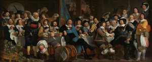 Banket bij het kruisbooggilde ter viering van het Verdrag van Münster