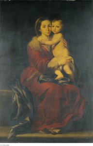 Naar Bartolomé-Esteban Murillo - De maagd en het kind, ca.1660 - ca.1699