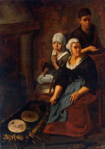 Het Bakken van Platte Koeken, 1645-1648 door Bartolomé Esteban Murillo
