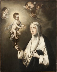Heilige Roos van Lima door Bartolomé Esteban Murillo