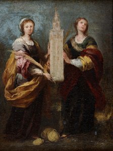 Heiligen Justa en Rufina, ca. 1665 door Bartolomé Esteban Murillo
