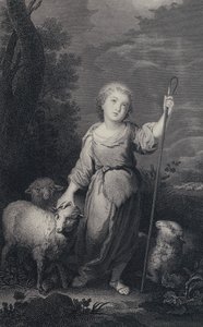 De Goede Herder door Bartolome Esteban (after) Murillo